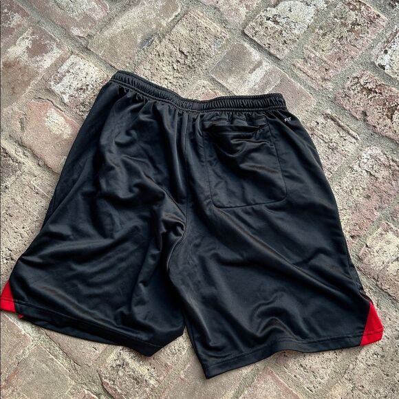 Nike Men's Black and Red San Francisco Dry Fit Athletic Training Shorts Size L - Picture 6 of 9